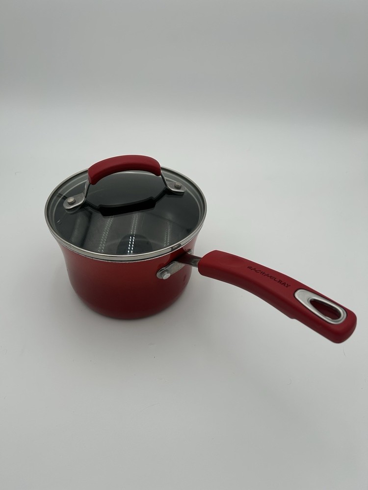 Red Rachel Ray Cookware Set 6 Piece Porcelain Cookware