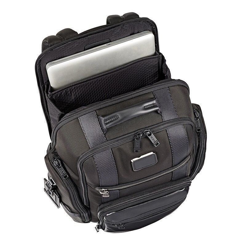 TUMI ALPHA BRAVO Shepherd Deluxe Brief Pack Black Backpack Outletsn 232389