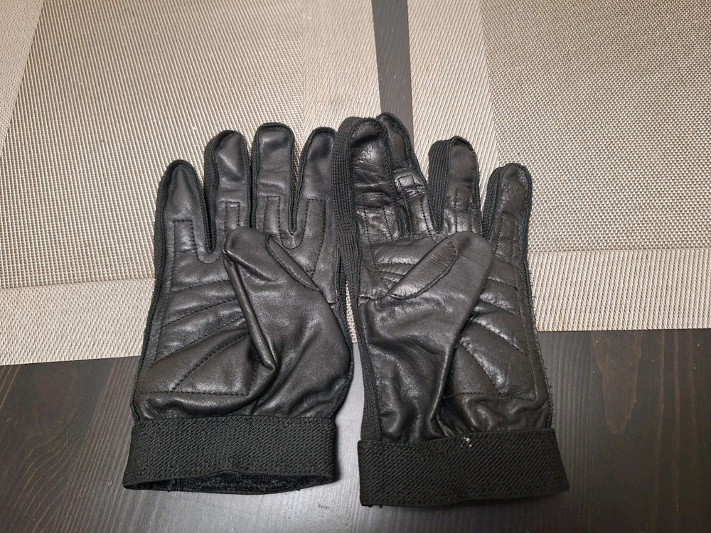 Motoboss Leather And Polyester Breathable Gloves Size Small