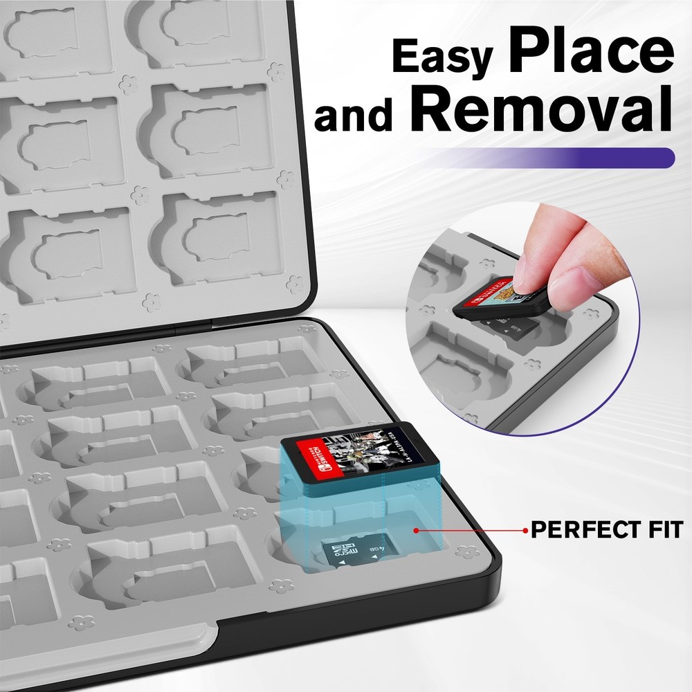 Fosmon Nintendo Switch Game Case, 32 Slots Switch Game Holder Switch 2 Game Case