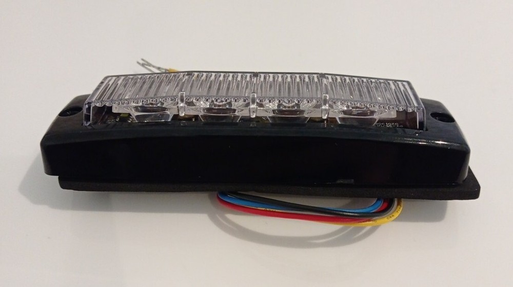 AMBER 4 LED Warning Strobe Flasher Unit MANY WAIN 9570 ECE R65 Class 1 IP67