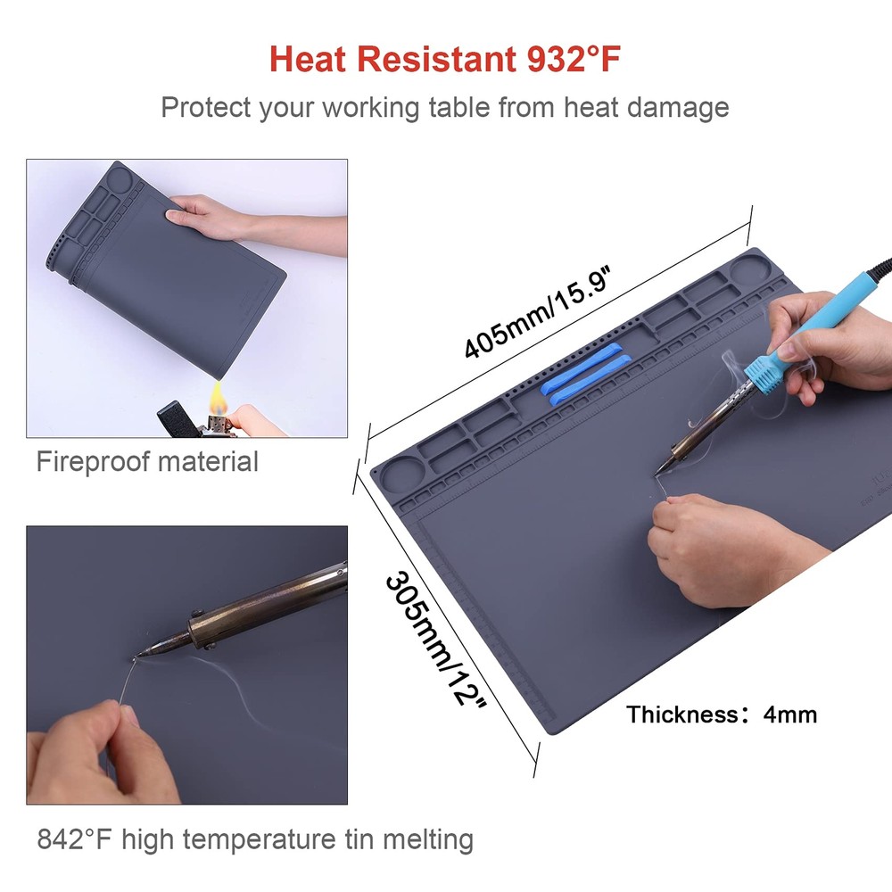 Anti Static Mat for PC Building Computer Electronics Repair Heat Resistant 93...