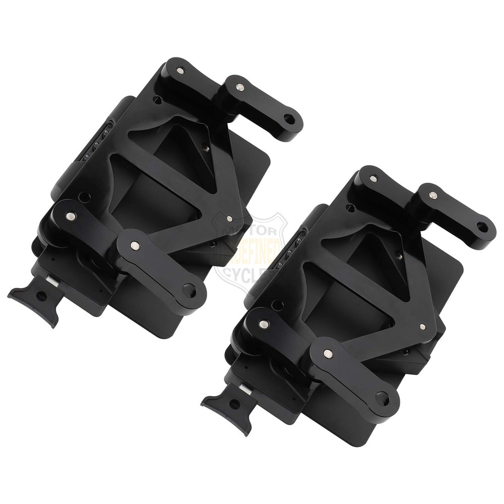 Motorcycle SaddleBag Brackets Quick Release Lockable Mounting System Universal