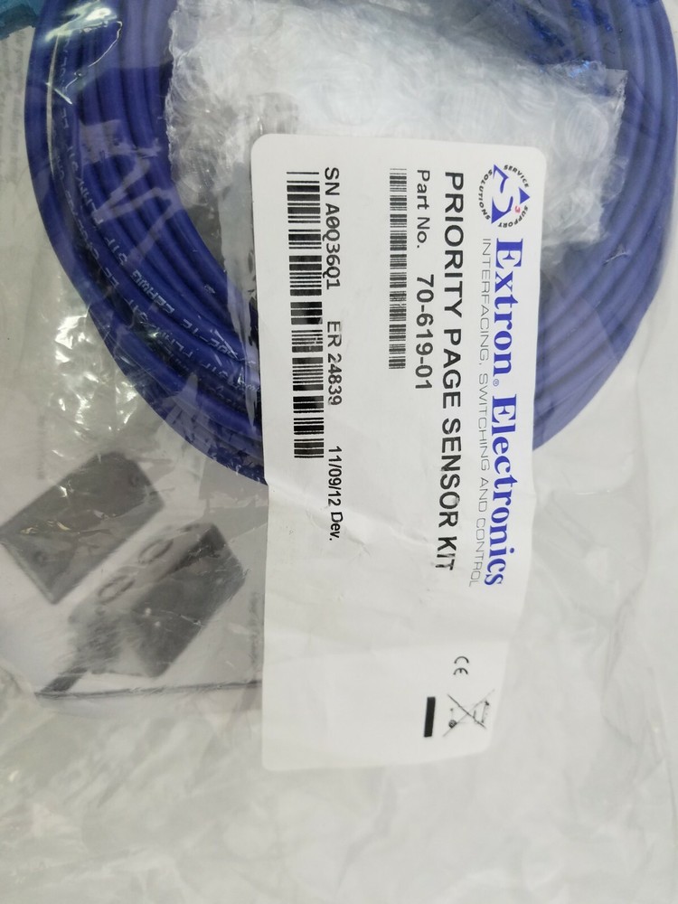 EXTRON PRIORITY PAGE SENSOR KIT 70-619-01, CABLE AND BOX ONLY! FOR PPS 25 SENSOR