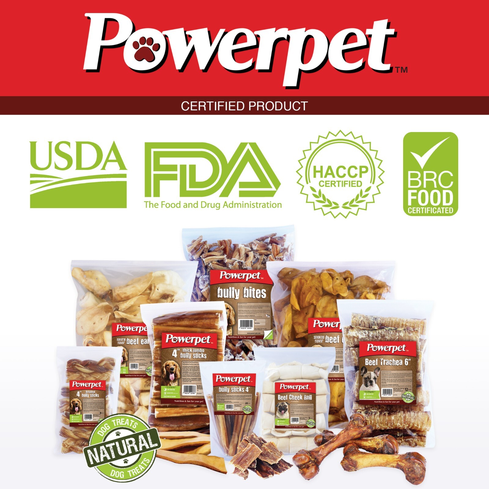 All Natural Beef Cow Ears DOG Treats in bulk SMOKED Flavor