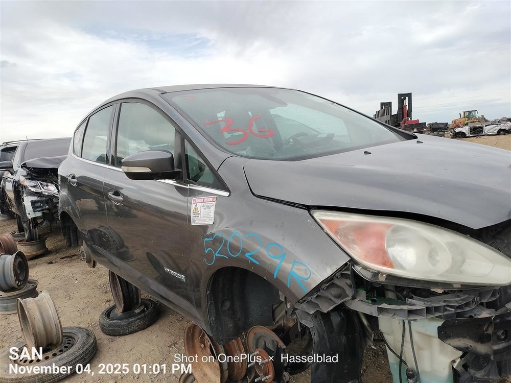 RIGHT GRY ROCKER PANEL MOULDING OEM 2014 FORD C-MAX