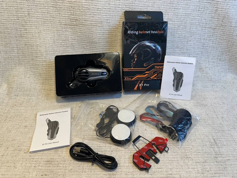 TWS X1 Pro Motorcycle Helmet Bluetooth Intercom Headset Kit 035 180