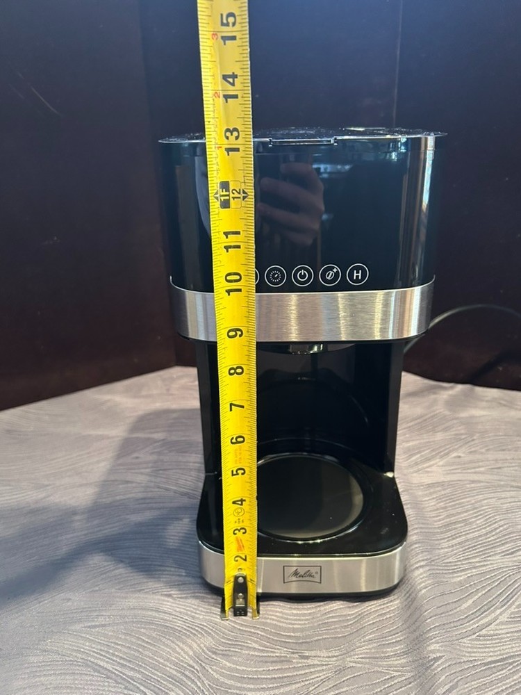 Melitta MCM009 10-Cup Drip Coffee Maker Touchscreen Programmable 900W w Box