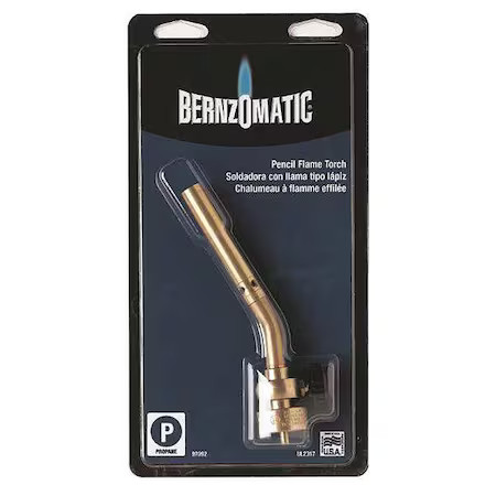 Bernzomatic Ul2317 Pencil Torch, Spark Ignitor, Propane