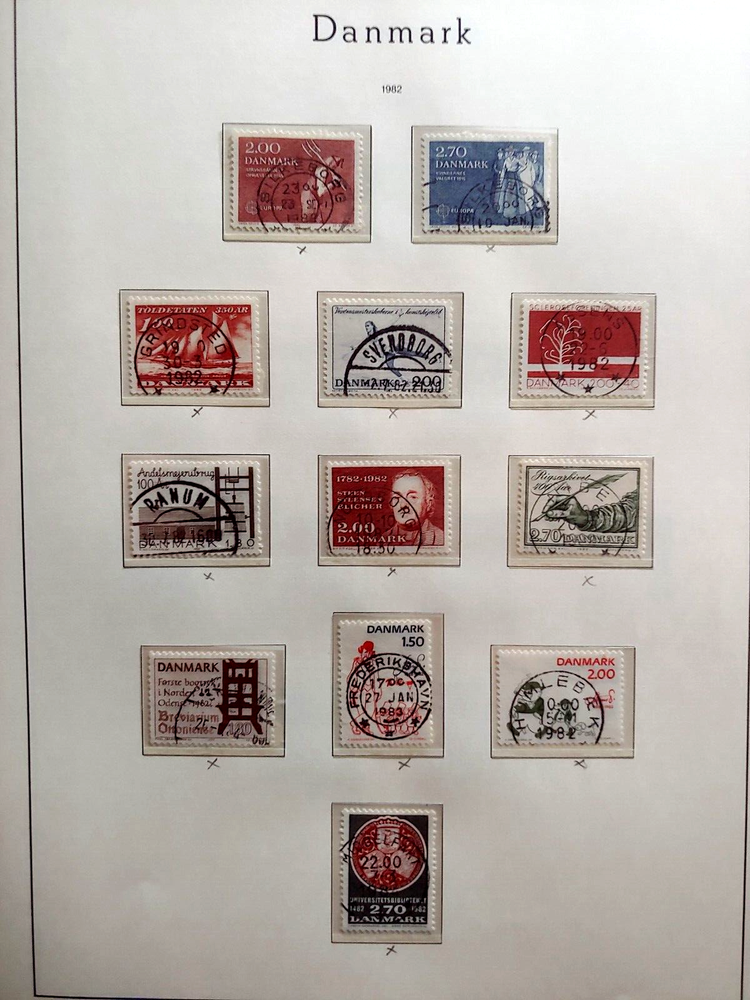1982 LOT VF USED DENMARK DANMARK DÄNEMARK B2