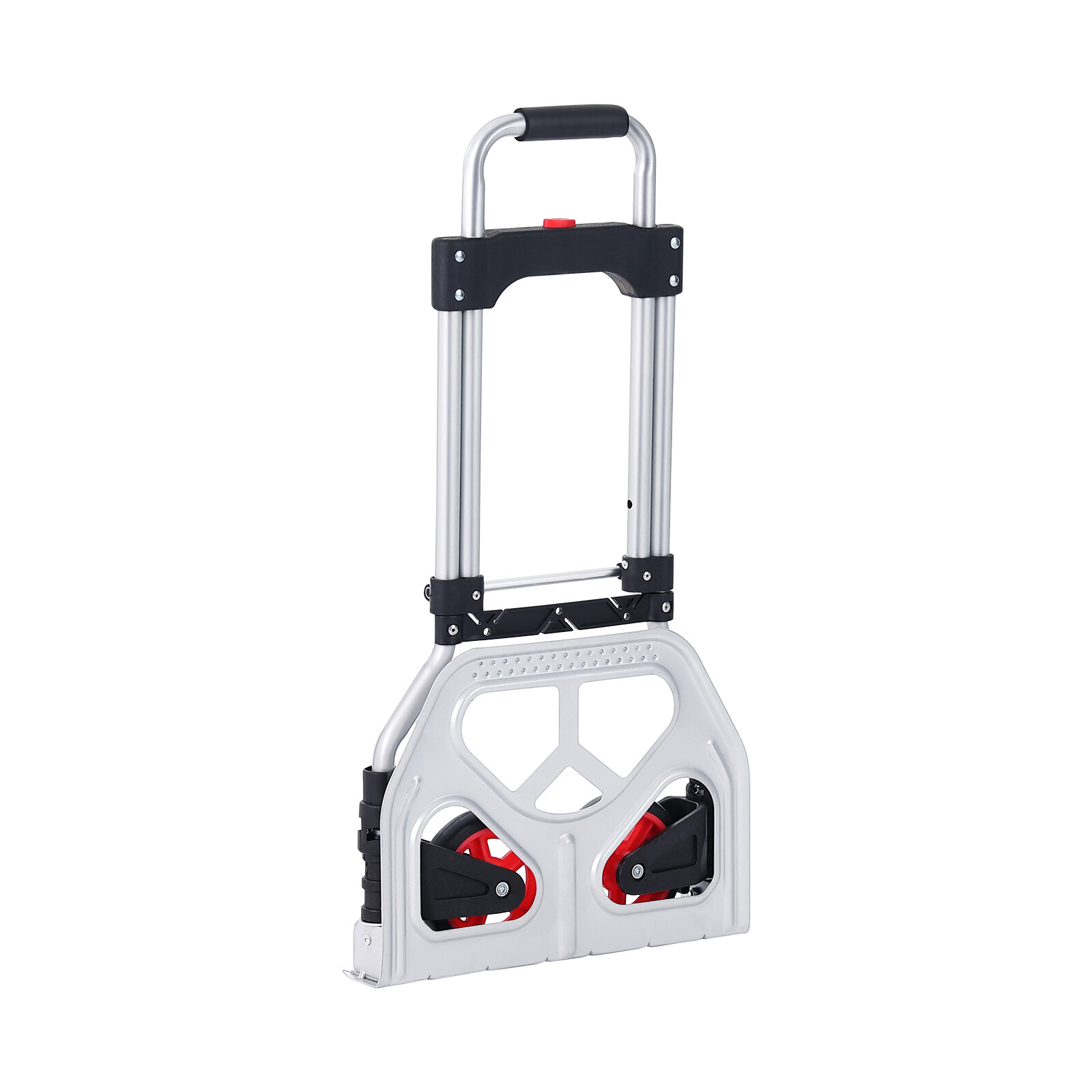 VEVOR Folding Hand Truck Aluminum Luggage Trolley Cart Dolly 176 lbs Bungee Cord