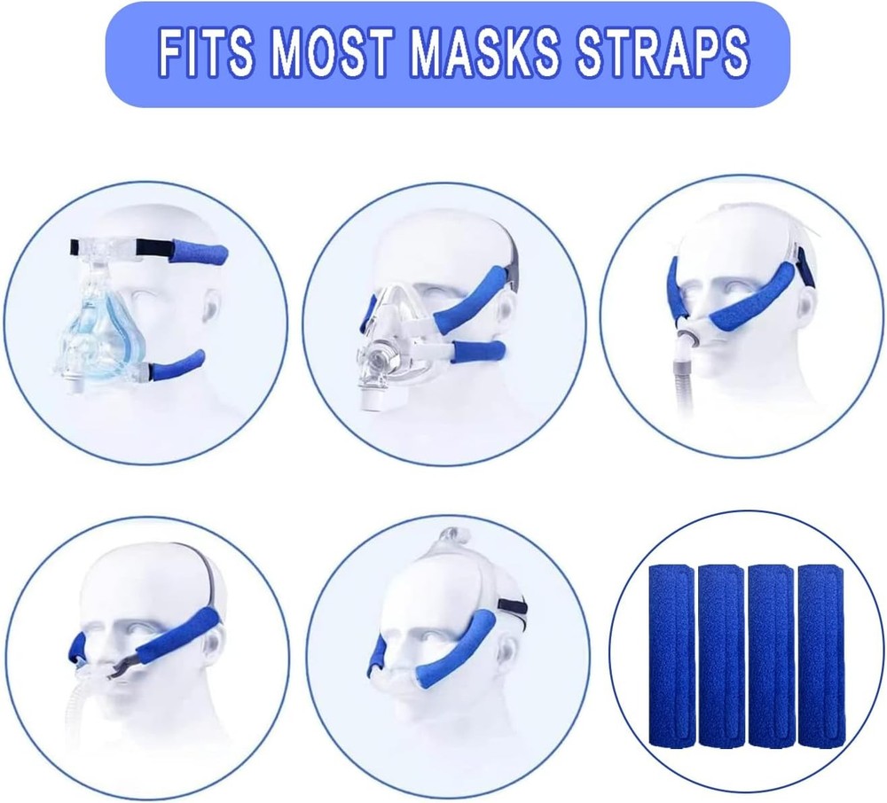 4 Pack CPAP Strap Covers Breathable Cushions for Most 4