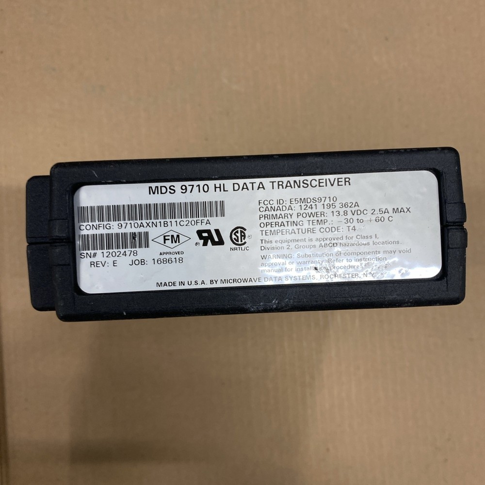 2X Microwave Data Systems MDS 9710 Data Transceiver