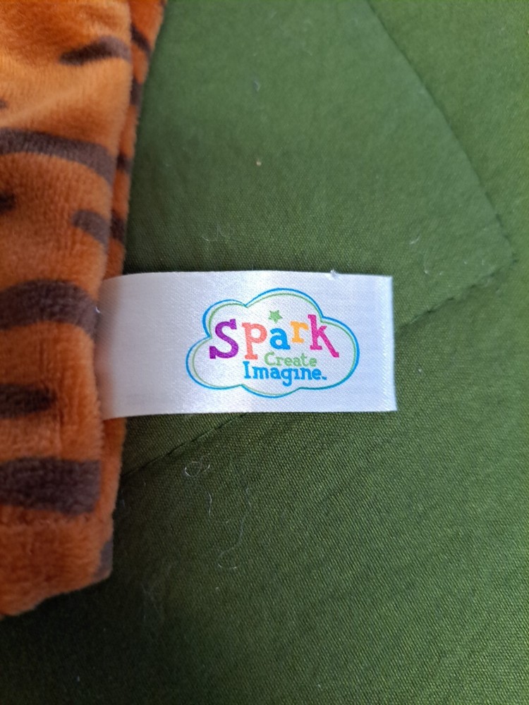 Tiger Hand Puppet 9 Inch Wal-Mart Excellent Condition Spark Create Imagine