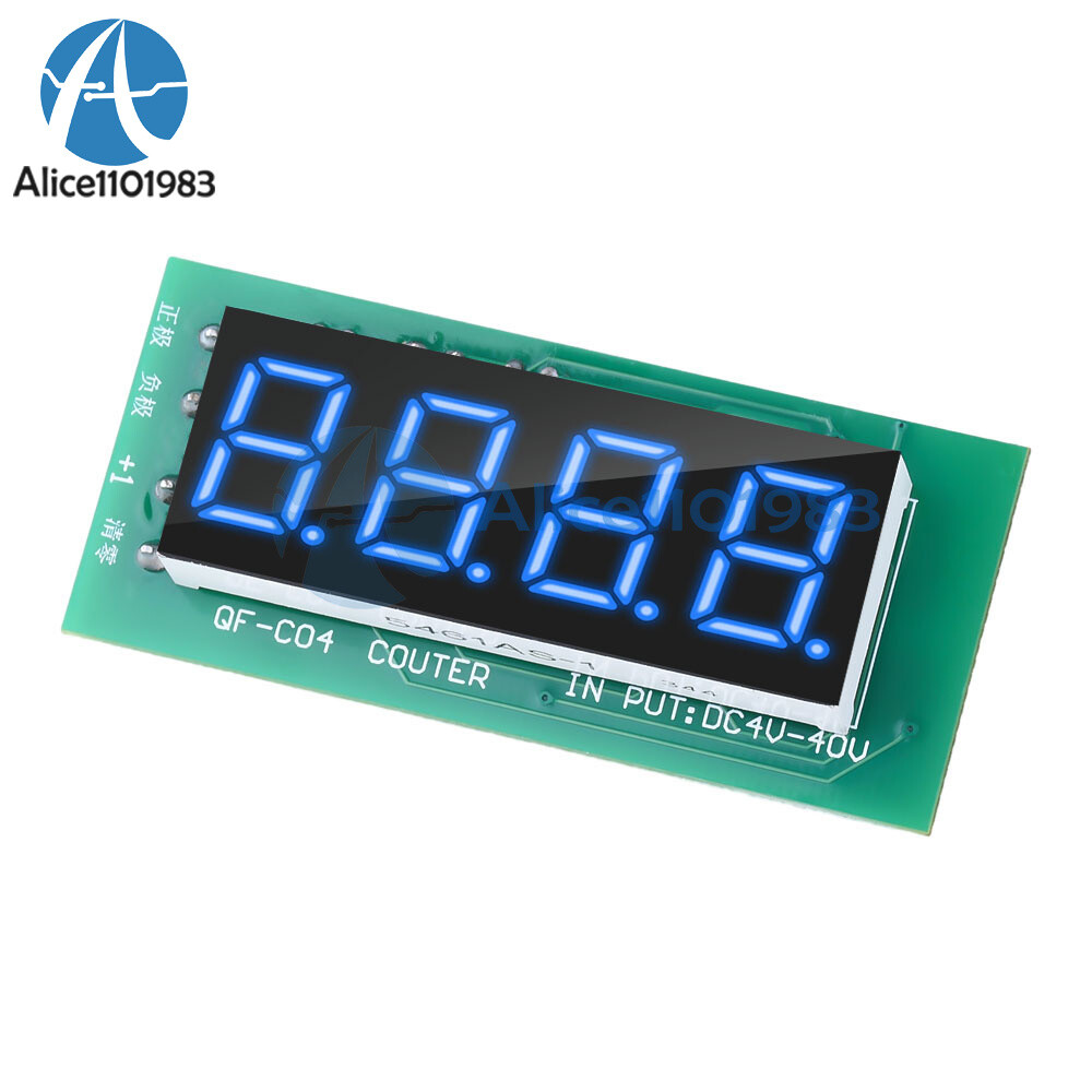 Digital Display 4 Digit Counter Module 0-9999 Counter Module W/ Memory Function