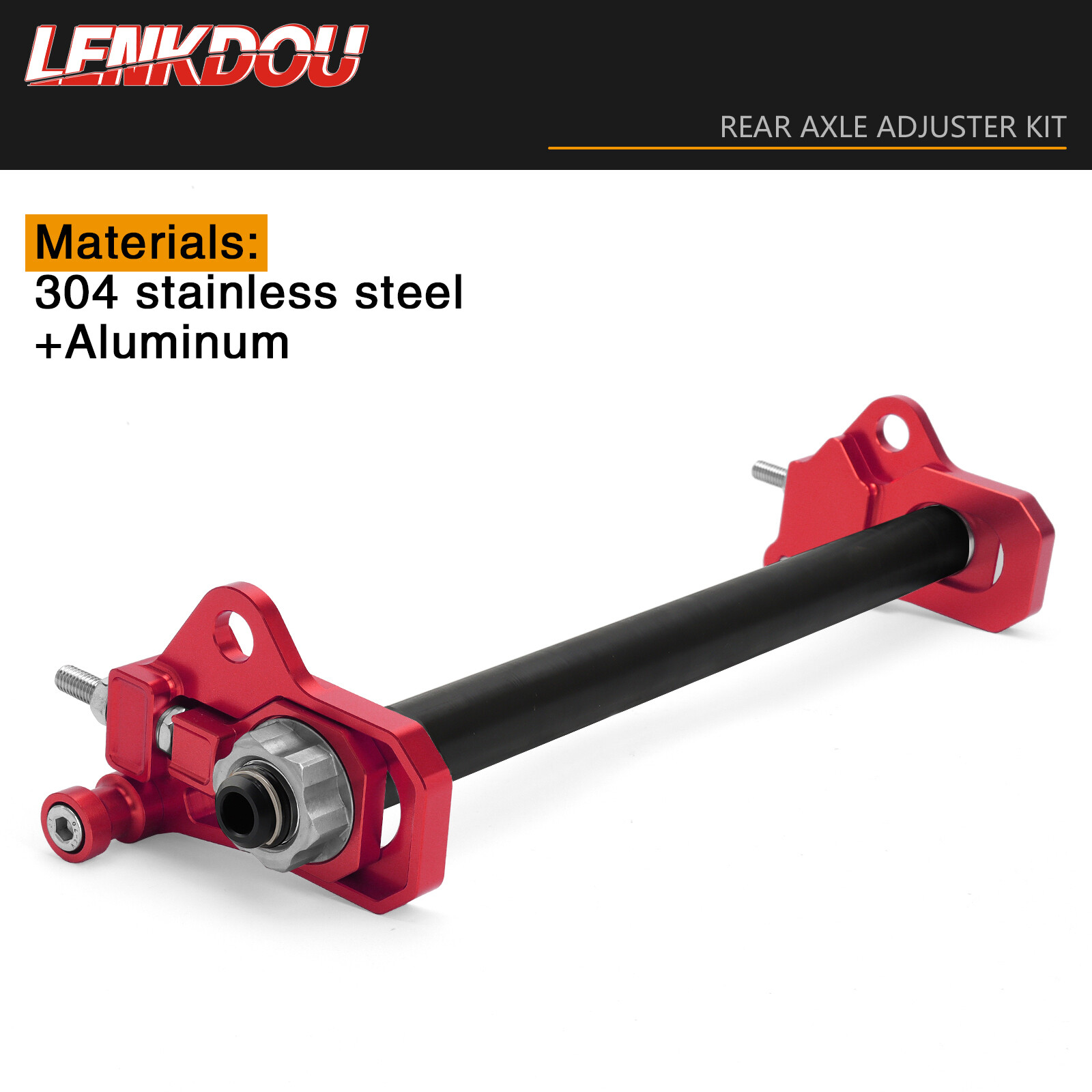 Motorcycle Red Rear Axle Adjuster Kit For Harley Touring Road King Street Glide