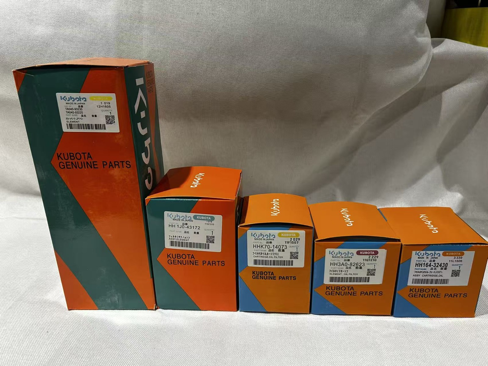 New and complete filter service kit for KUBOTA L3301 HST & L3901 HST