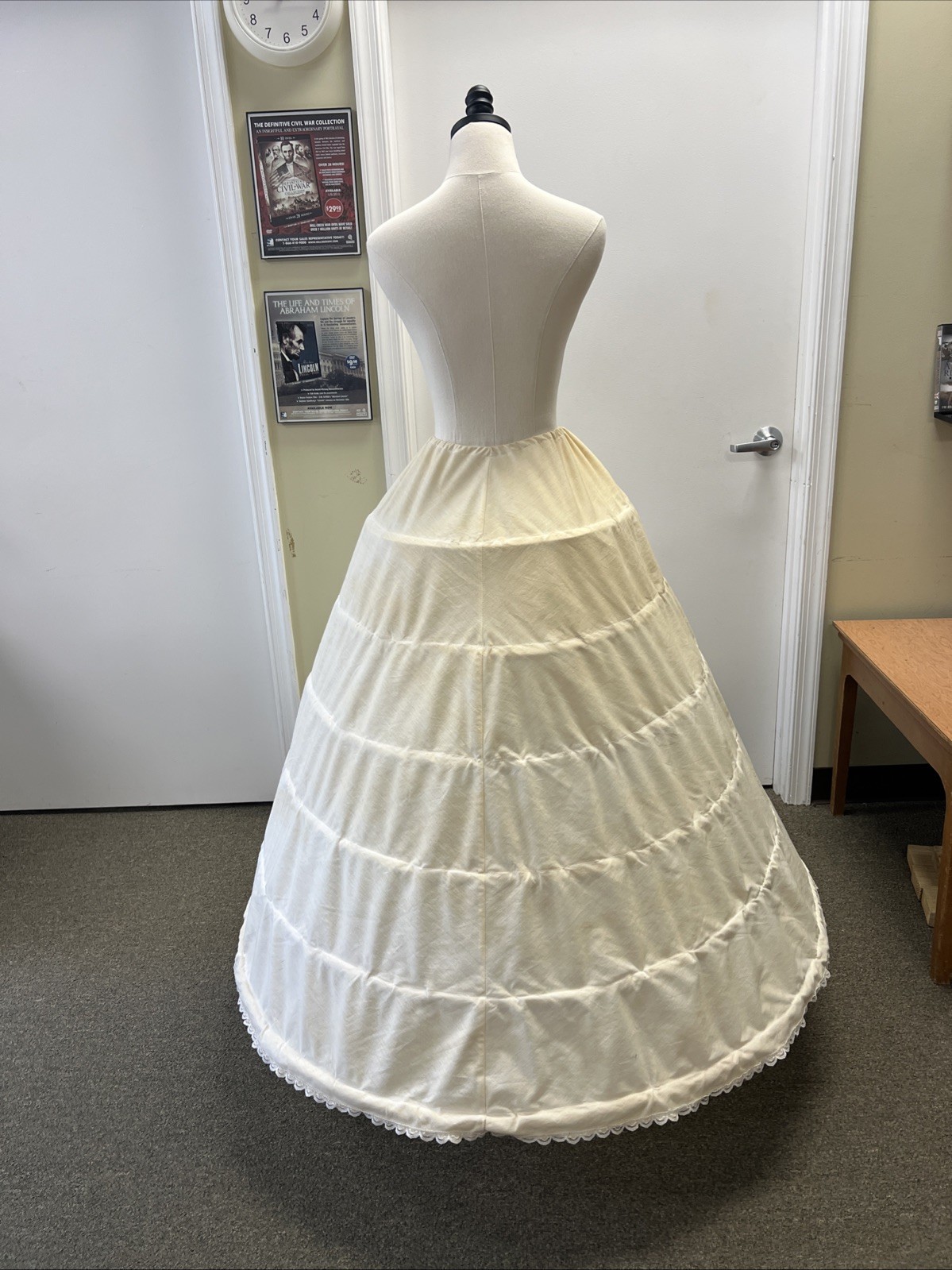 Repro 140" 19th Century/Civil War Woman's Cage Crinoline, up to SZ 40" waist