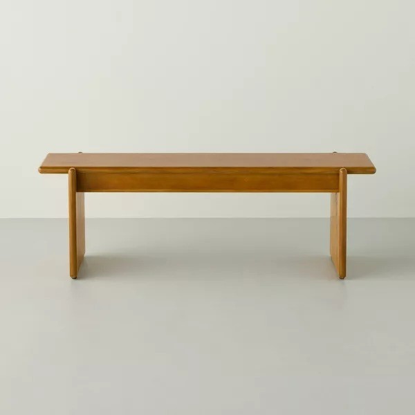 Dual Purpose 44" Bench / Coffee Table Rectangle Shape Plywood Frame