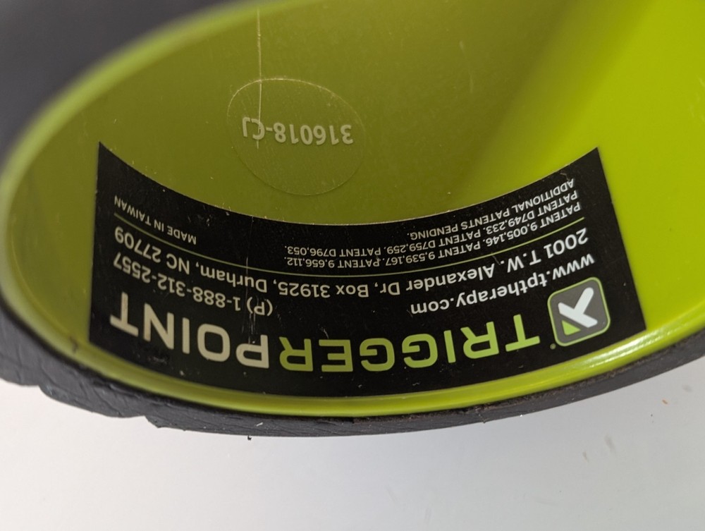 TriggerPoint GRID Foam Roller - Black - Deep Tissue Massage & Recovery - Clean