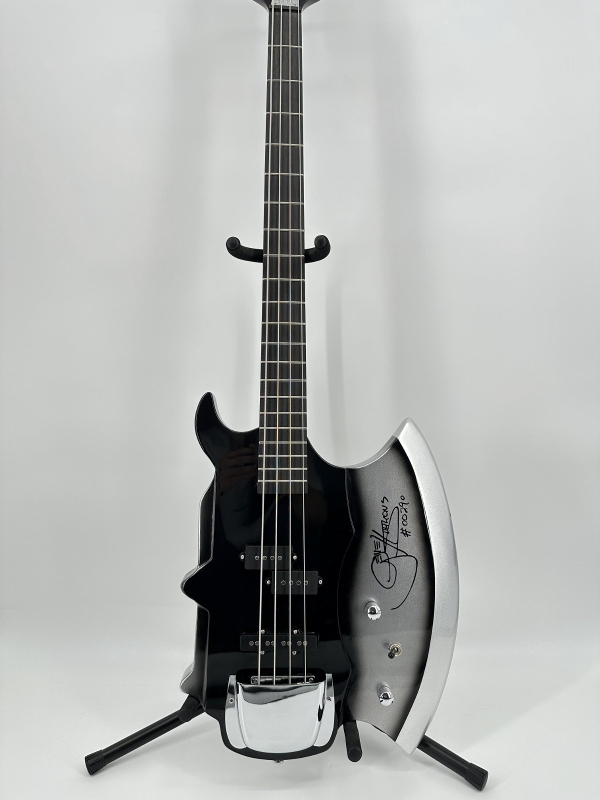 Us Warehouse Axe Bass Gene Simmons Electric Guitar Bass Black 4 Strings