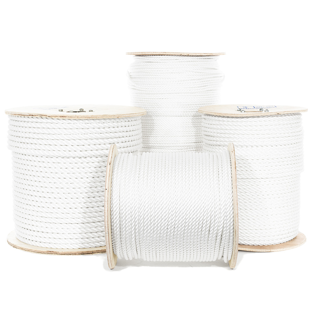 GOLBERG Twisted Polyester Rope - White - Low Stretch, High Strength