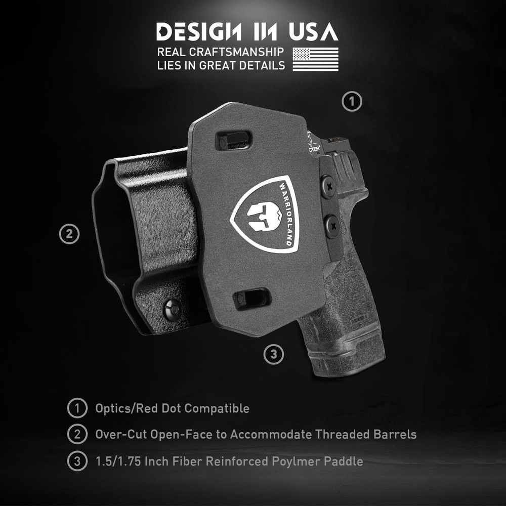 OWB Holster Optics Cut: Springfield Armory Hellcat Pro&Hellcat Pro OSP Pistol