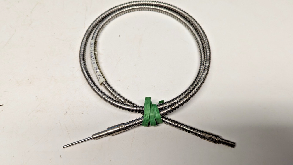 Used Tri-Tronics F-B-36 Glass Diffused Fiber Optic Cable, .062" Bundle
