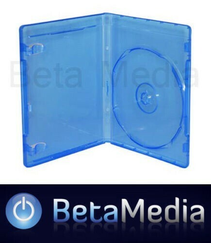 50 Blu Ray Single 14mm Quality Cases - Australian Standard Bluray Case