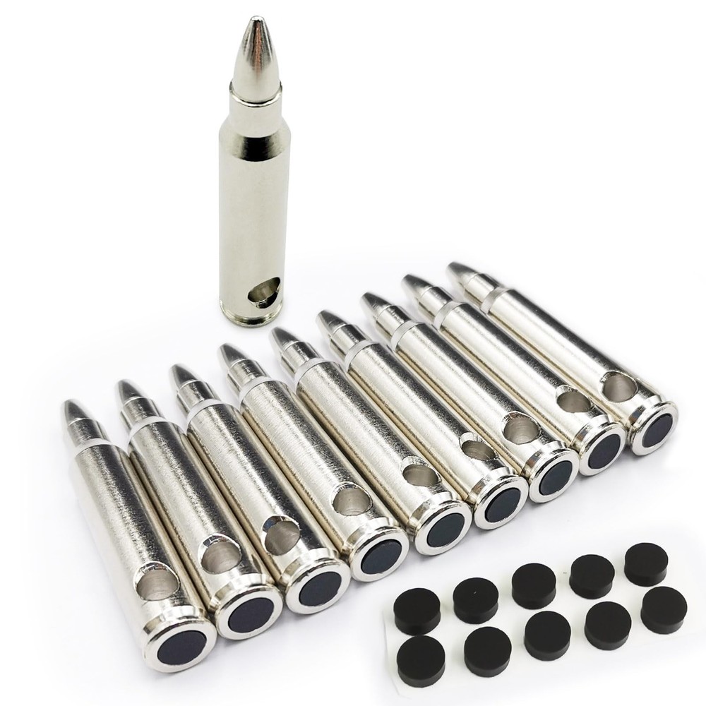 Angeebin Training Snap Caps for Dry Fire Dummy Rounds Silvery