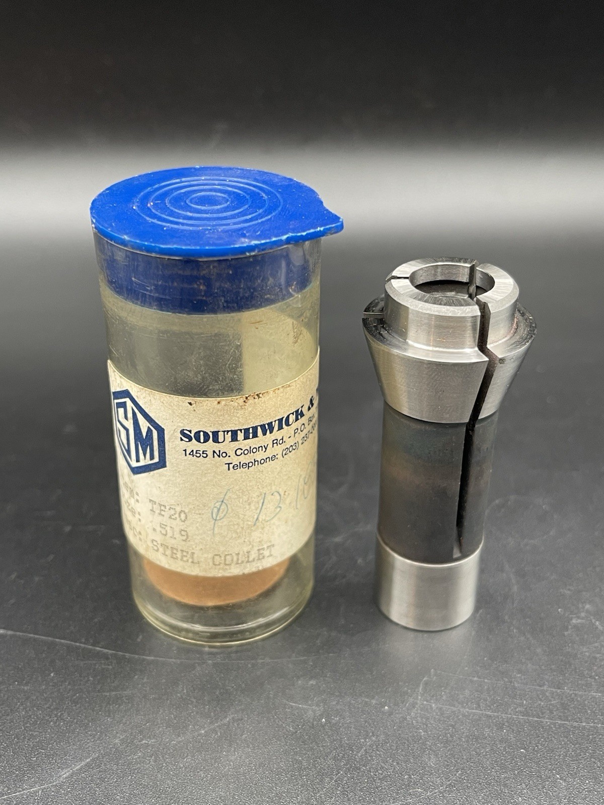 Southwick & Meister S&M TF20 Size .519 (0.519) Steel Collet Grooved Bore TF-20