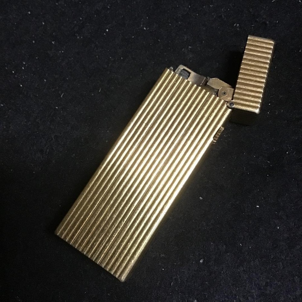 Overhauled Dunhill Rollagas lighter gold without box