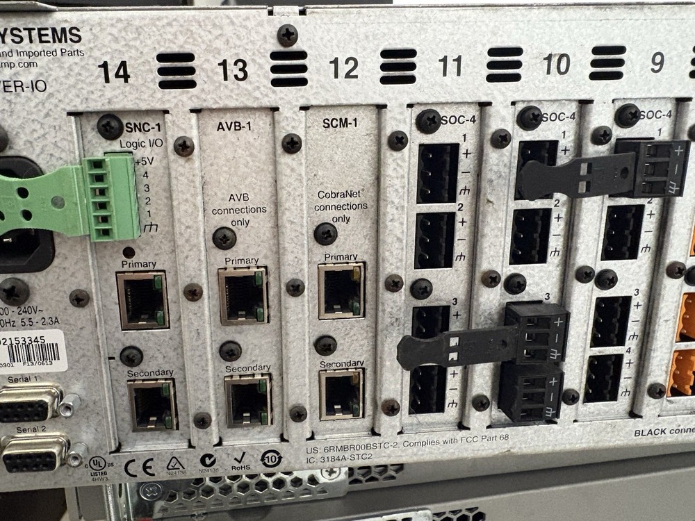 Biamp Tesira Server-IO DSP Audio Server AVB CobraNet As-Is Surplus