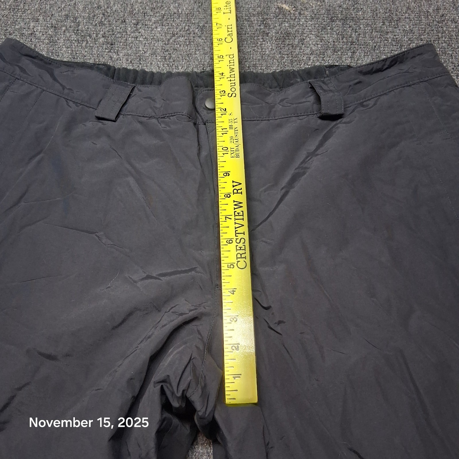 LL Bean Wildcat Insulated Ski Snow Pants Men Size XXL 2XL Black 251912