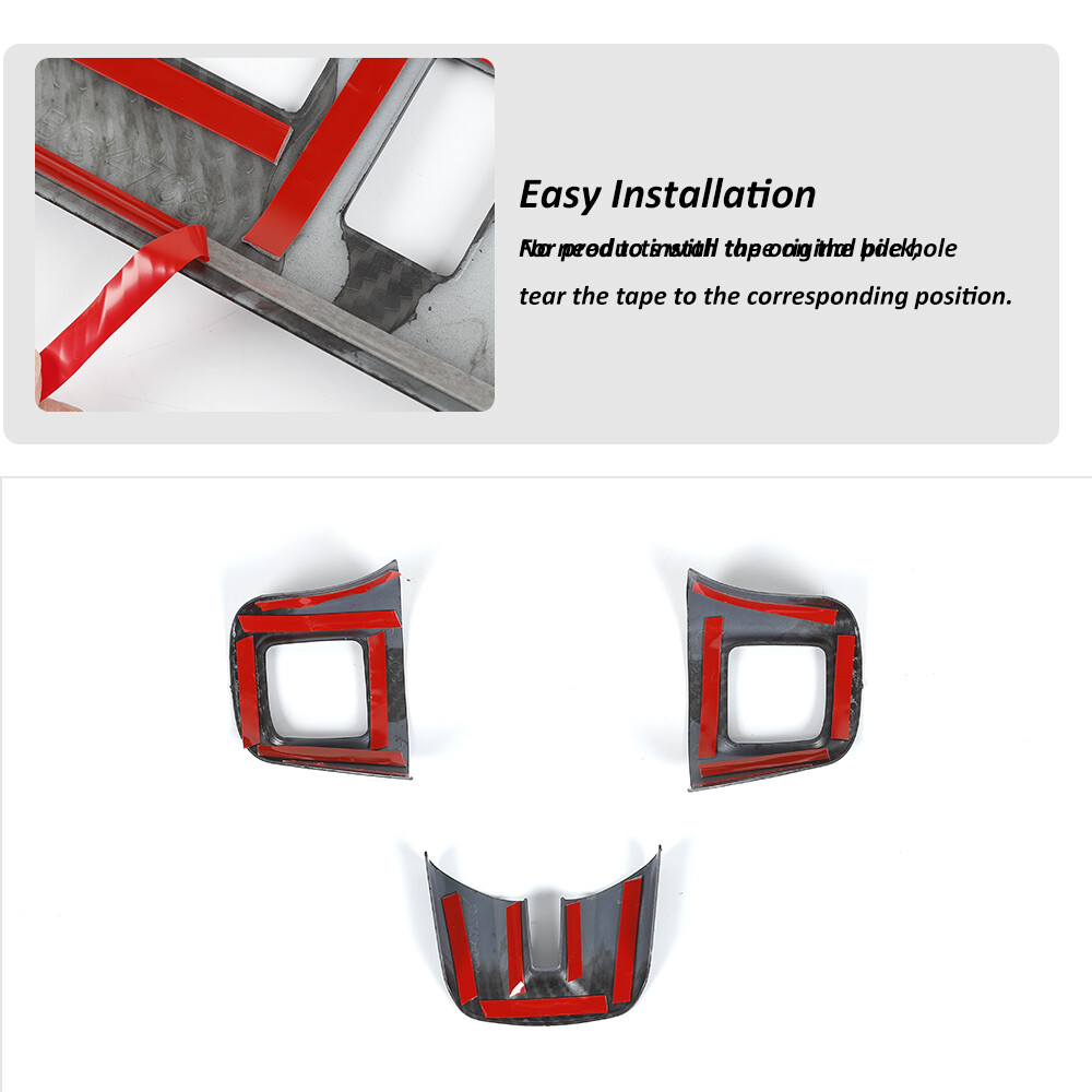 For Dodge Challenger 09-14 Carbon Full Decor Center Console Panel Cover Kit,16pc