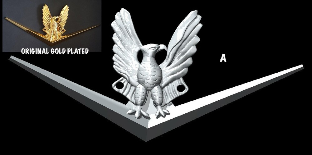 Single Plastic Bertram Exterior Emblem (Early Type)