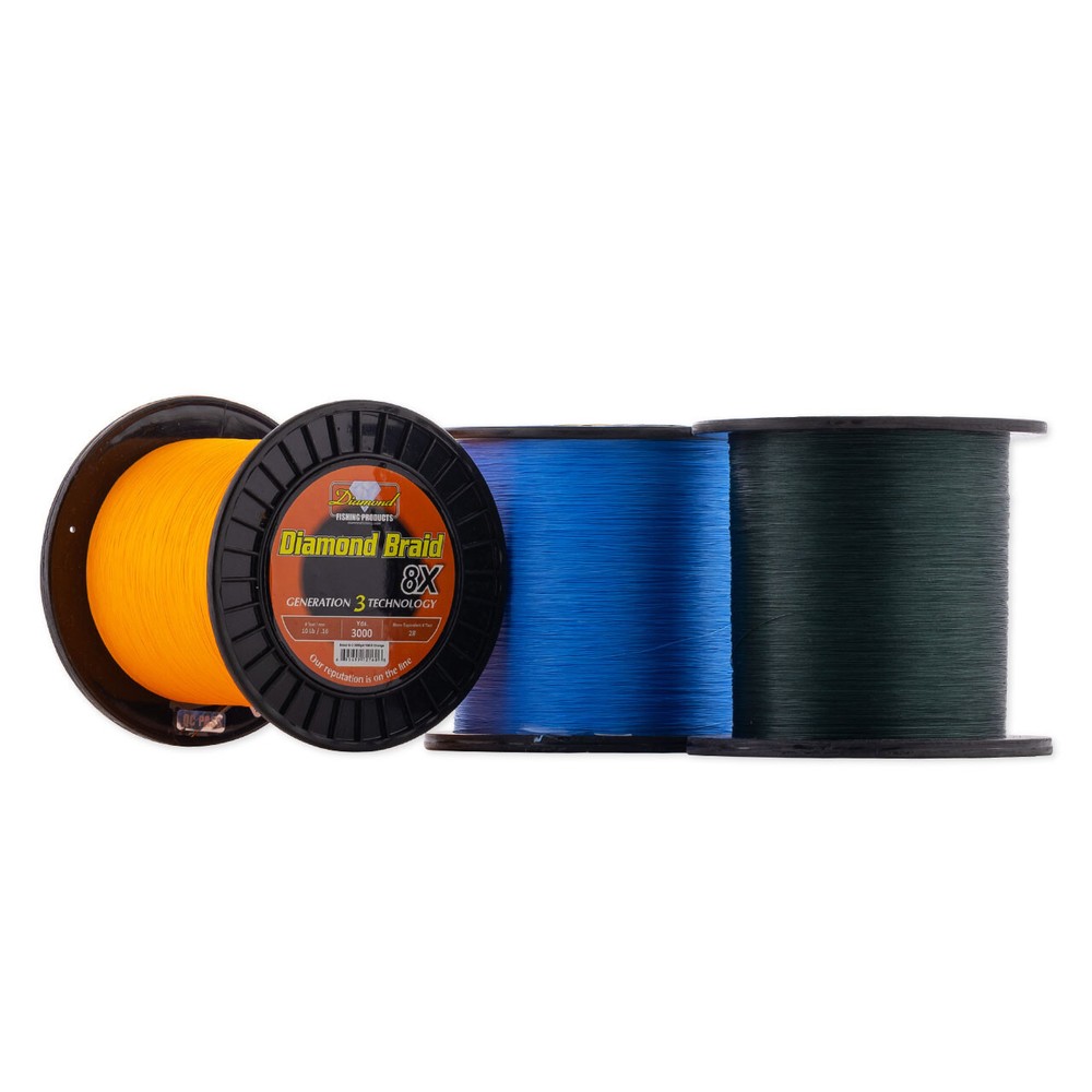 300 Yard Spools - Diamond Braid Generation III - Solid 8x