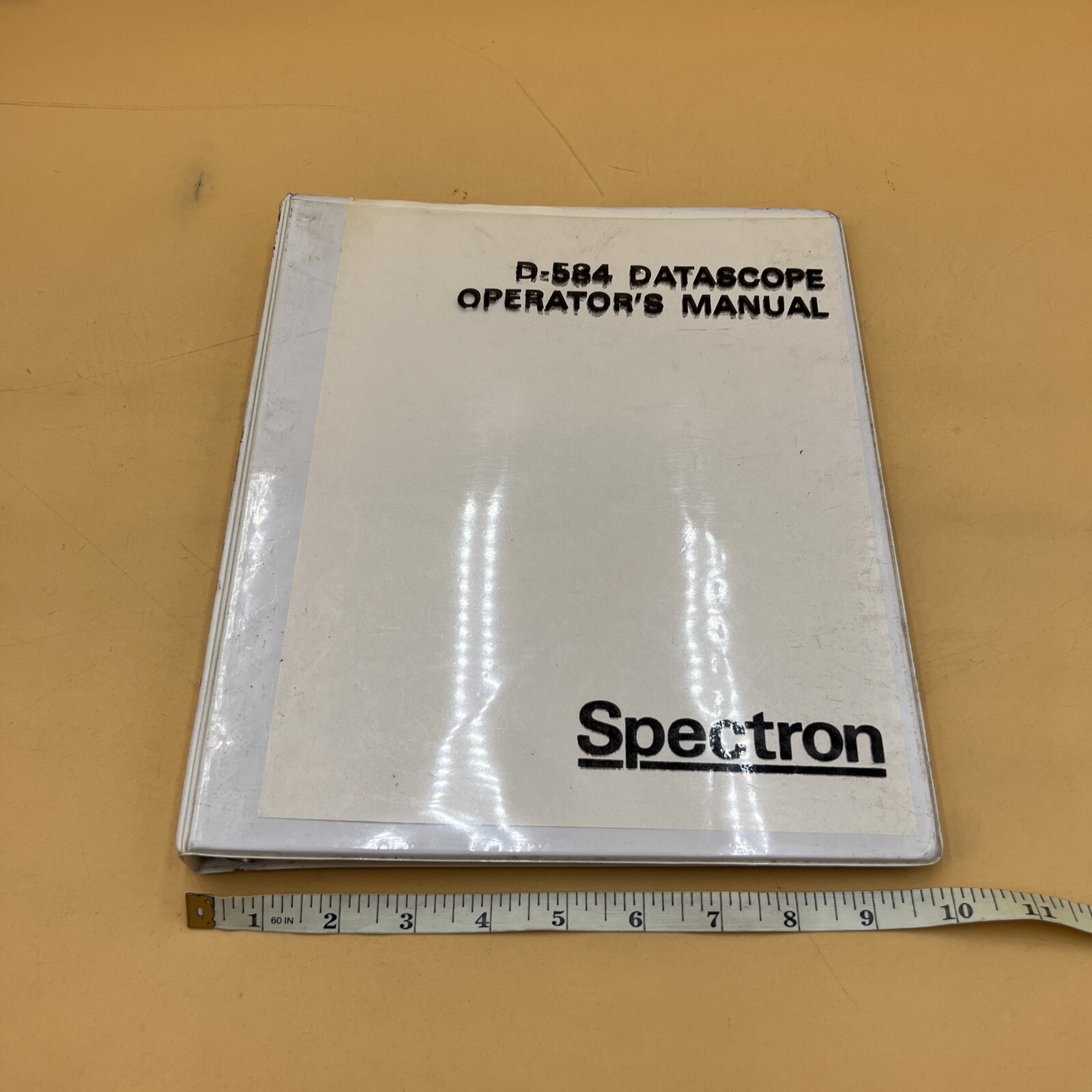 VINTAGE SPECTRON D-584 DATASCOPE OPERATOR'S INSTRUCTION MANUAL BOOK, ORIGINAL