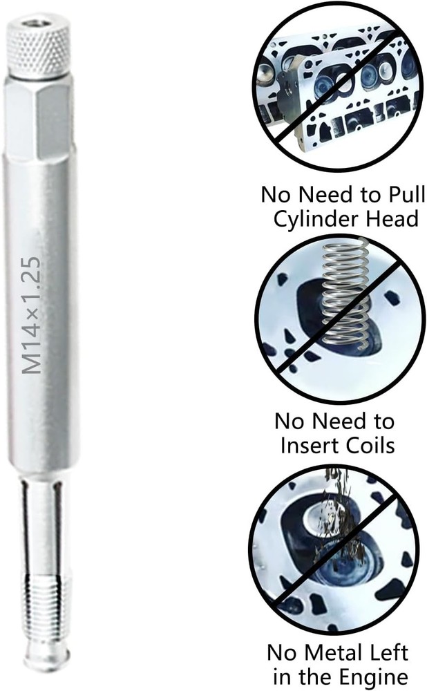 14mm Back Tap Tool - Reliable Spark Plug Thread Repair with 12-
