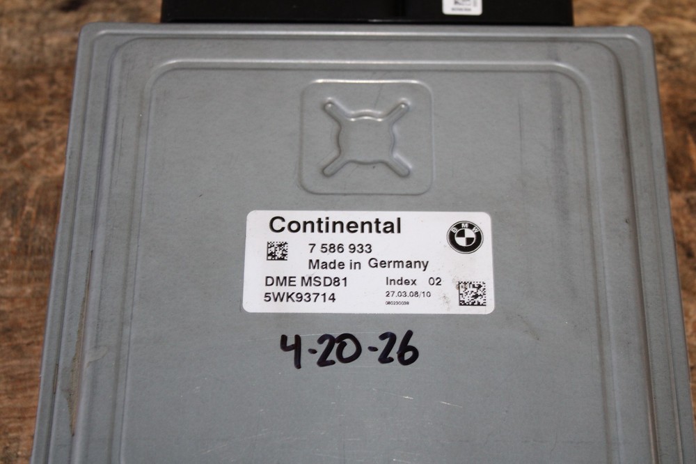 OEM BMW E82 E88 E90 E92 E93 DME ECU N54 Engine Computer Control MSD81