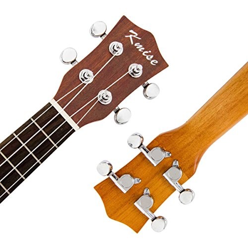 Concert Ukulele, Solid Spruce Ukelele 23 inch 4 String Hawaii Guitar Uke with