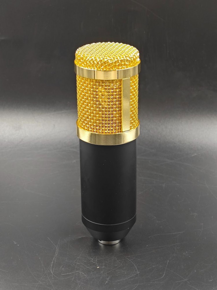 BM-800 Condenser Microphone Black/Gold Used Working