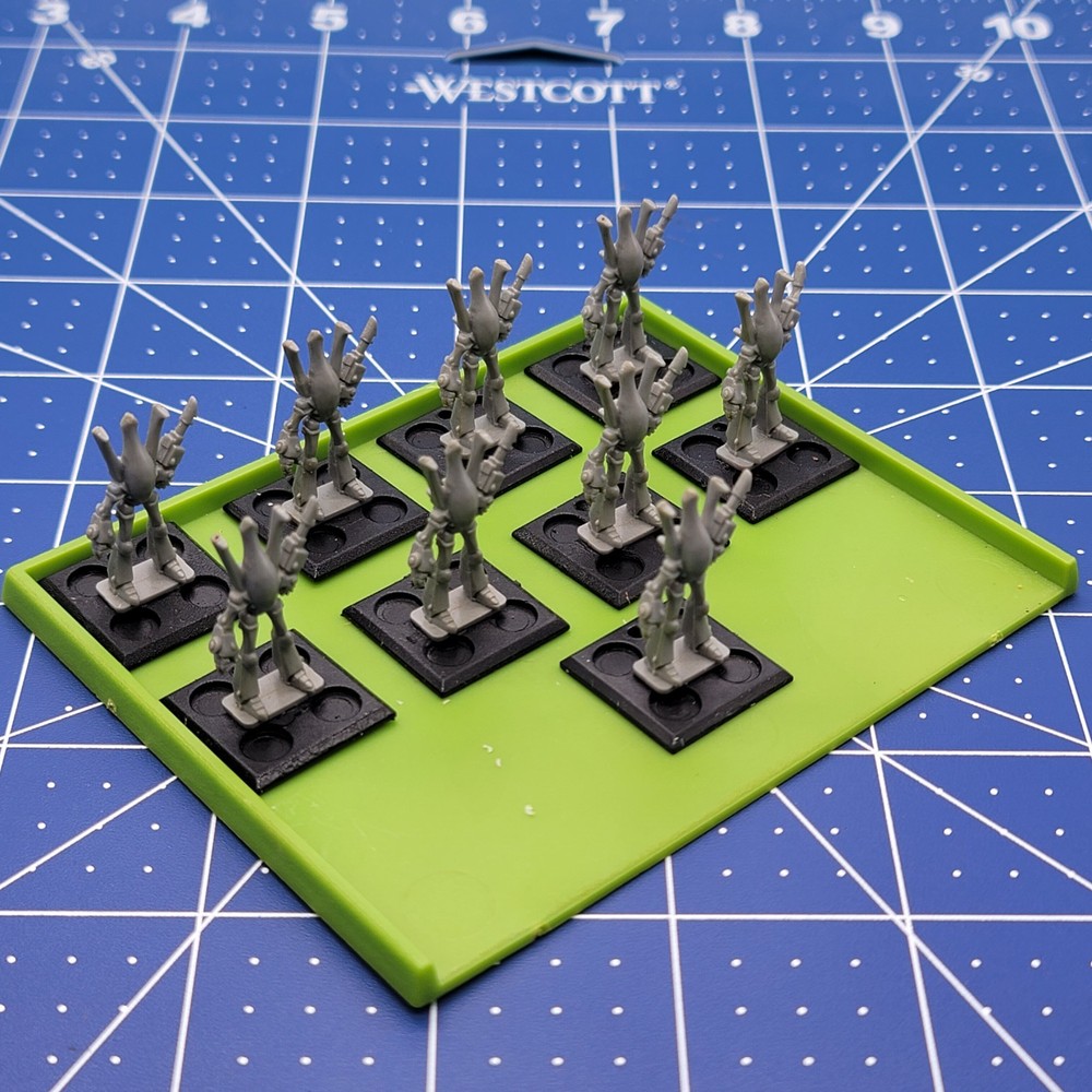 GW EPIC 40K ELDAR - Eldar Wraithlord Unit x 9 (on 9 Bases) - OOP 6mm Plastic