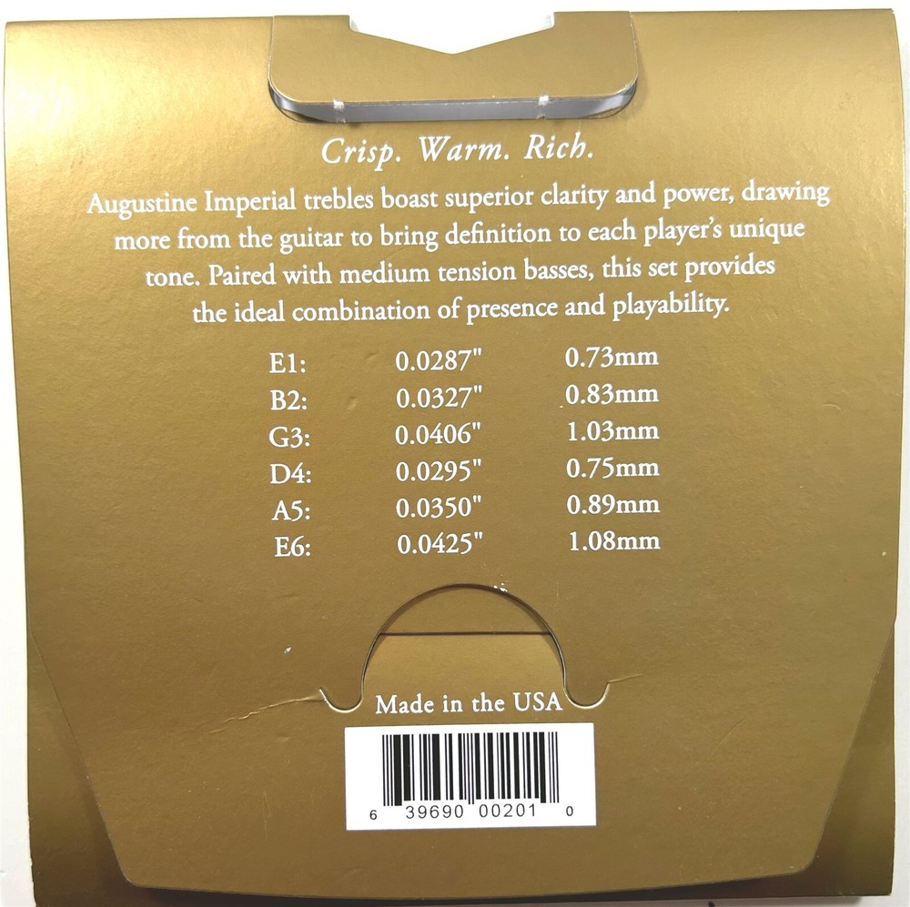 Augustine Guitar Strings Classical Imperial Red Medium Tension 527A