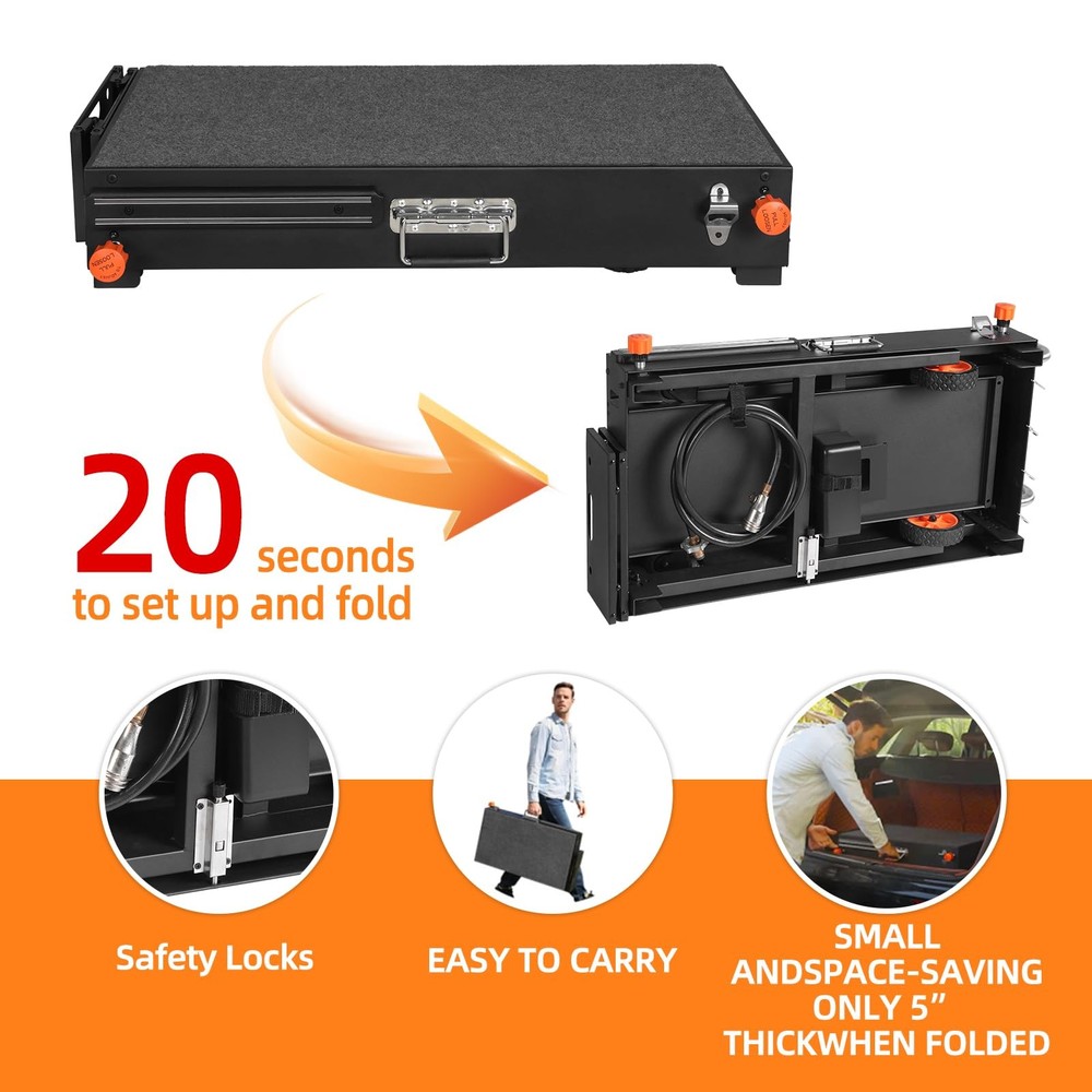 Blackstone Portable Grill Table - Movable Stand for 17 or 22 inch Griddle wit...