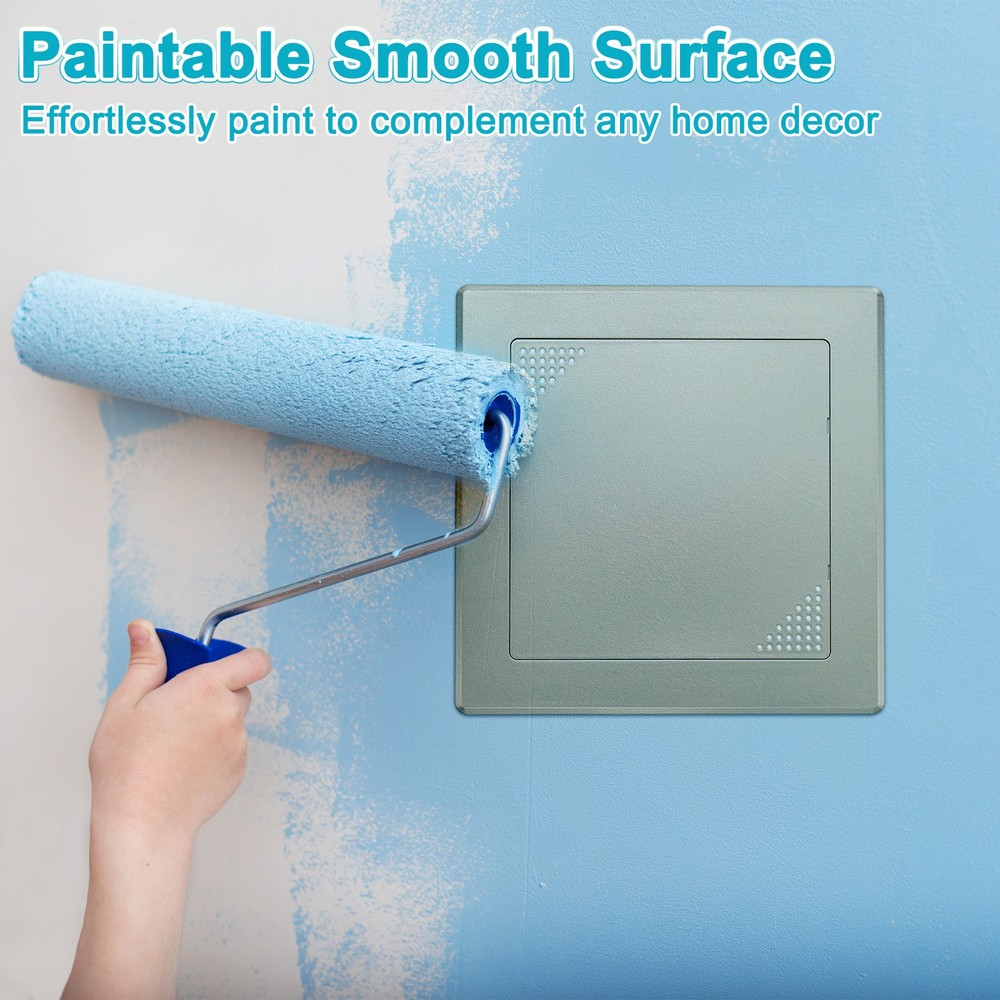 2-Pack Access Panel for Drywall, 6x6" Plastic [Gold Tone, Vented Square]