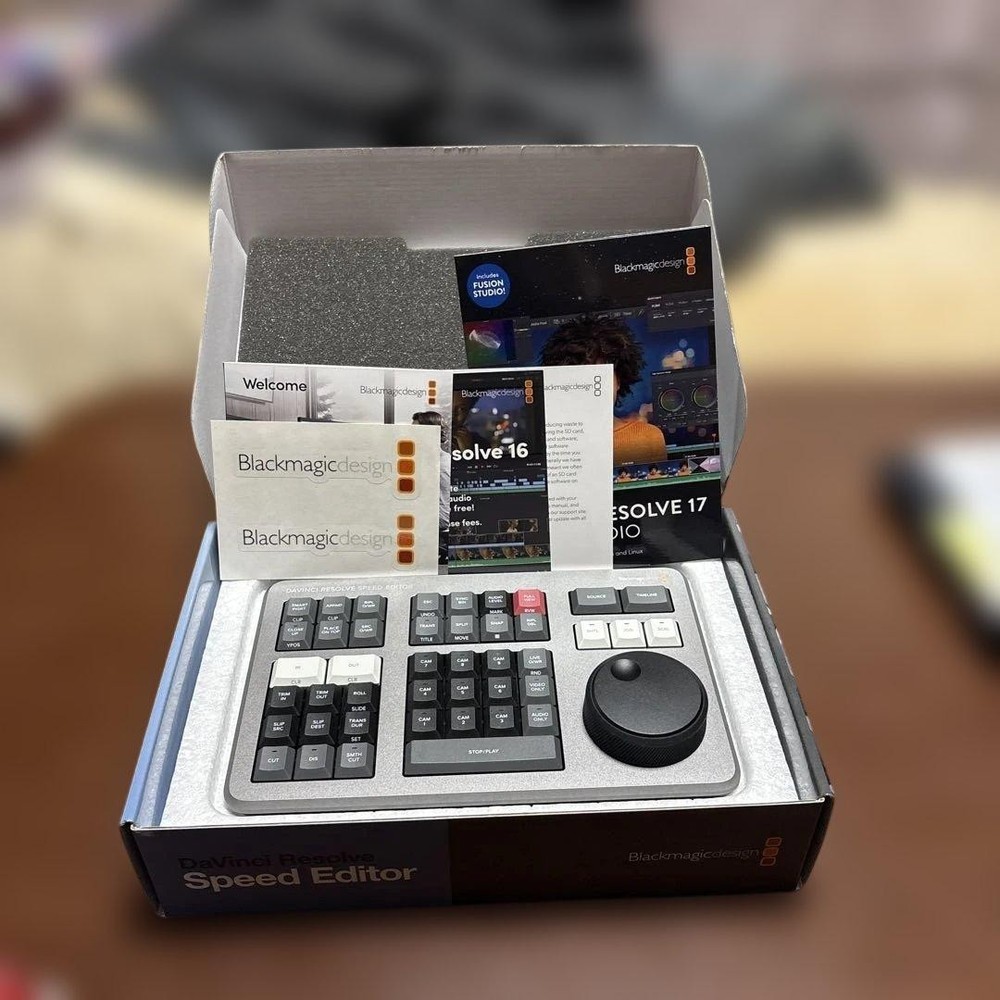 Blackmagic DaVinci Resolve Speed Editor Keyboard Tested No Software License