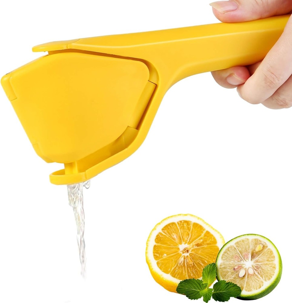 Lemon Squeezer, Effortless Manual Flat Lime Juicer Squeezer, Hand Citrus Press,