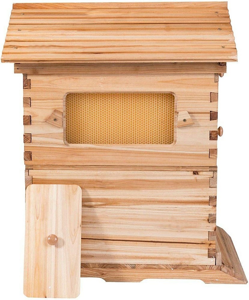 7Pcs Automatic Bee Frames w/ Auto Beehives Honey House Beekeeping Boxes Bee Hive