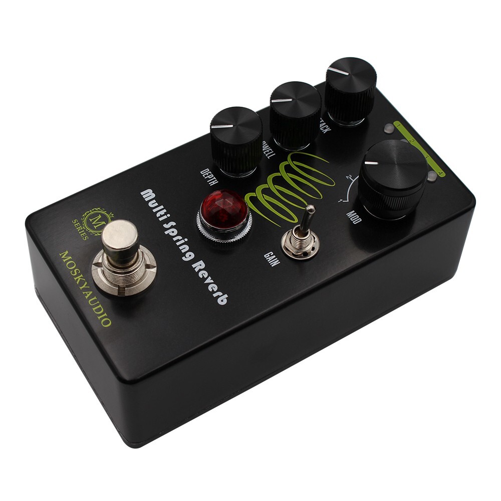 Mosky Professional Multi Spring Reverb Guitar Effects Pedal 4 Modulation modes